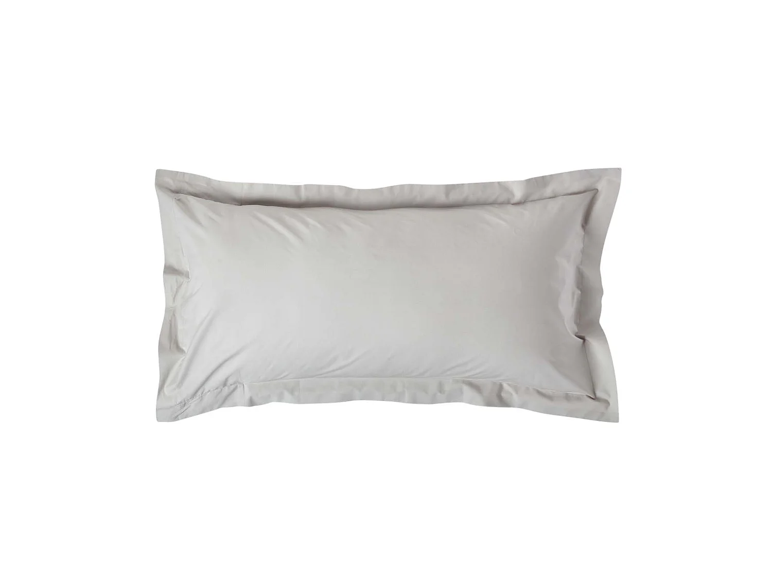 Homescapes Silver Grey Egyptian Cotton Oxford Pillowcase 200 TC, King Size