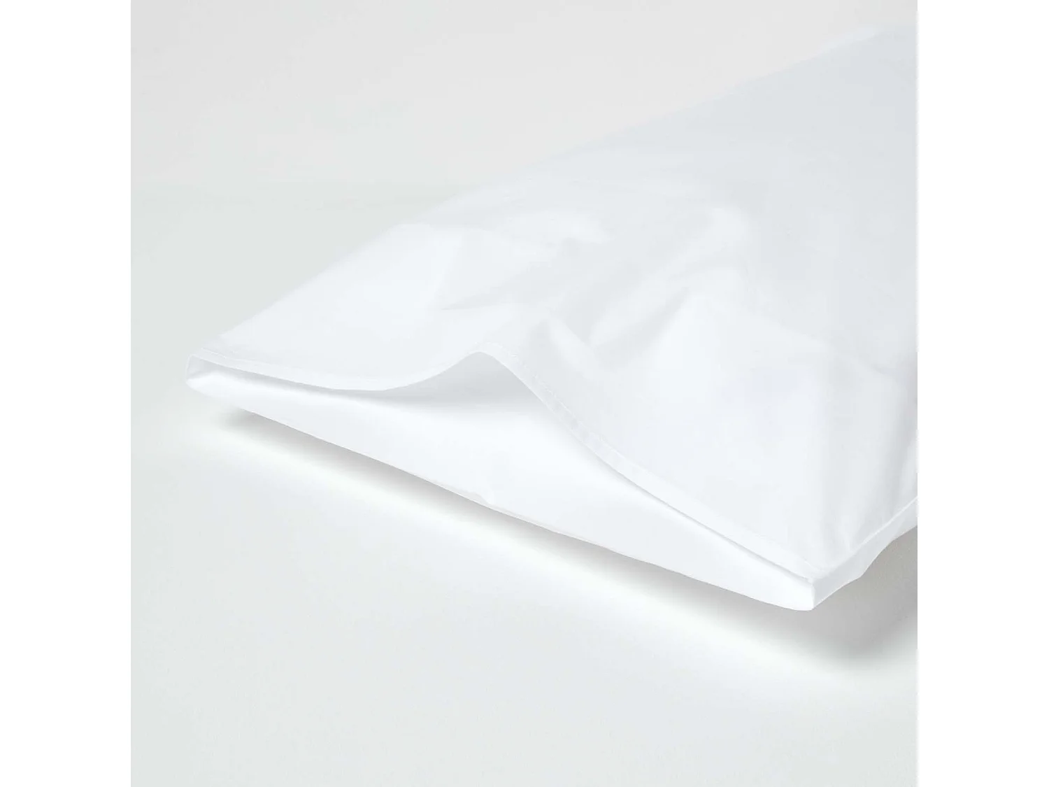 Homescapes White Egyptian Cotton Housewife Pillowcase 200 TC, King Size