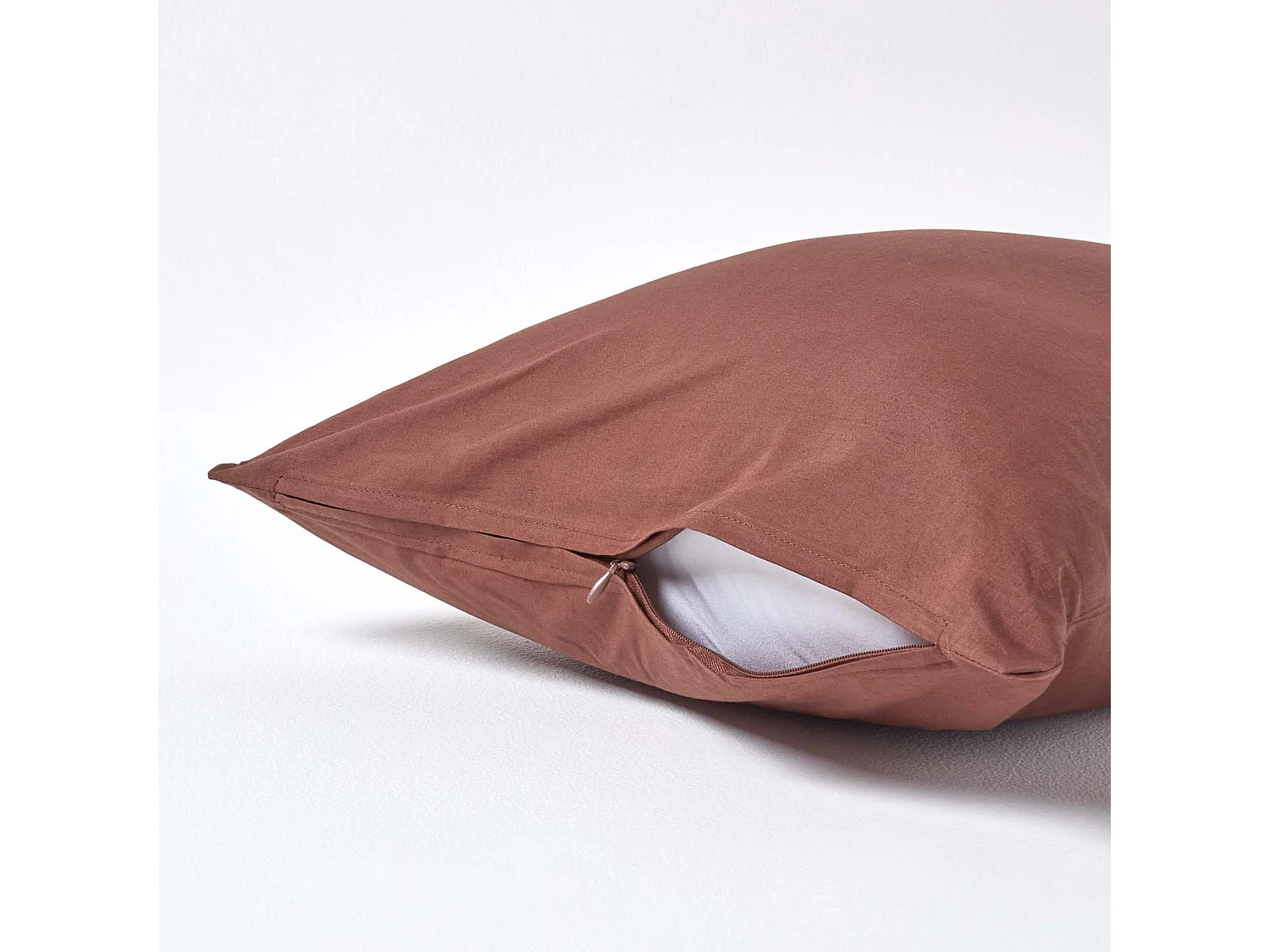 Homescapes Chocolate Continental Egyptian Cotton Pillowcase 200 TC, 40 x 40 cm