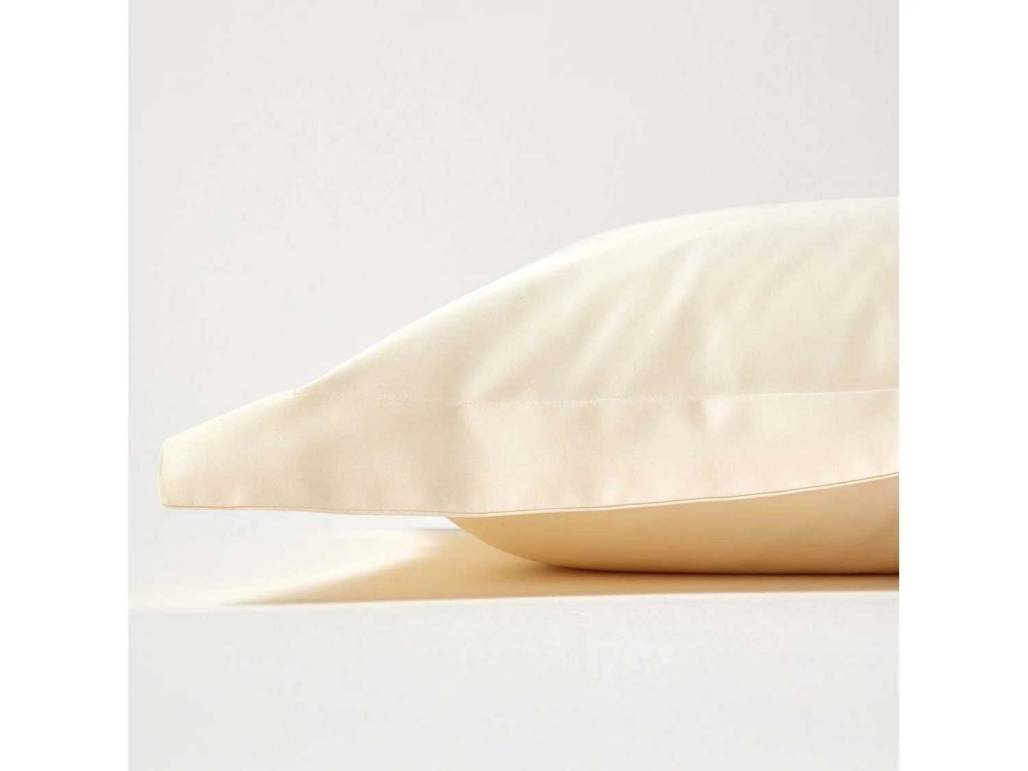 Homescapes Cream Organic Cotton Oxford Pillowcase 400 TC