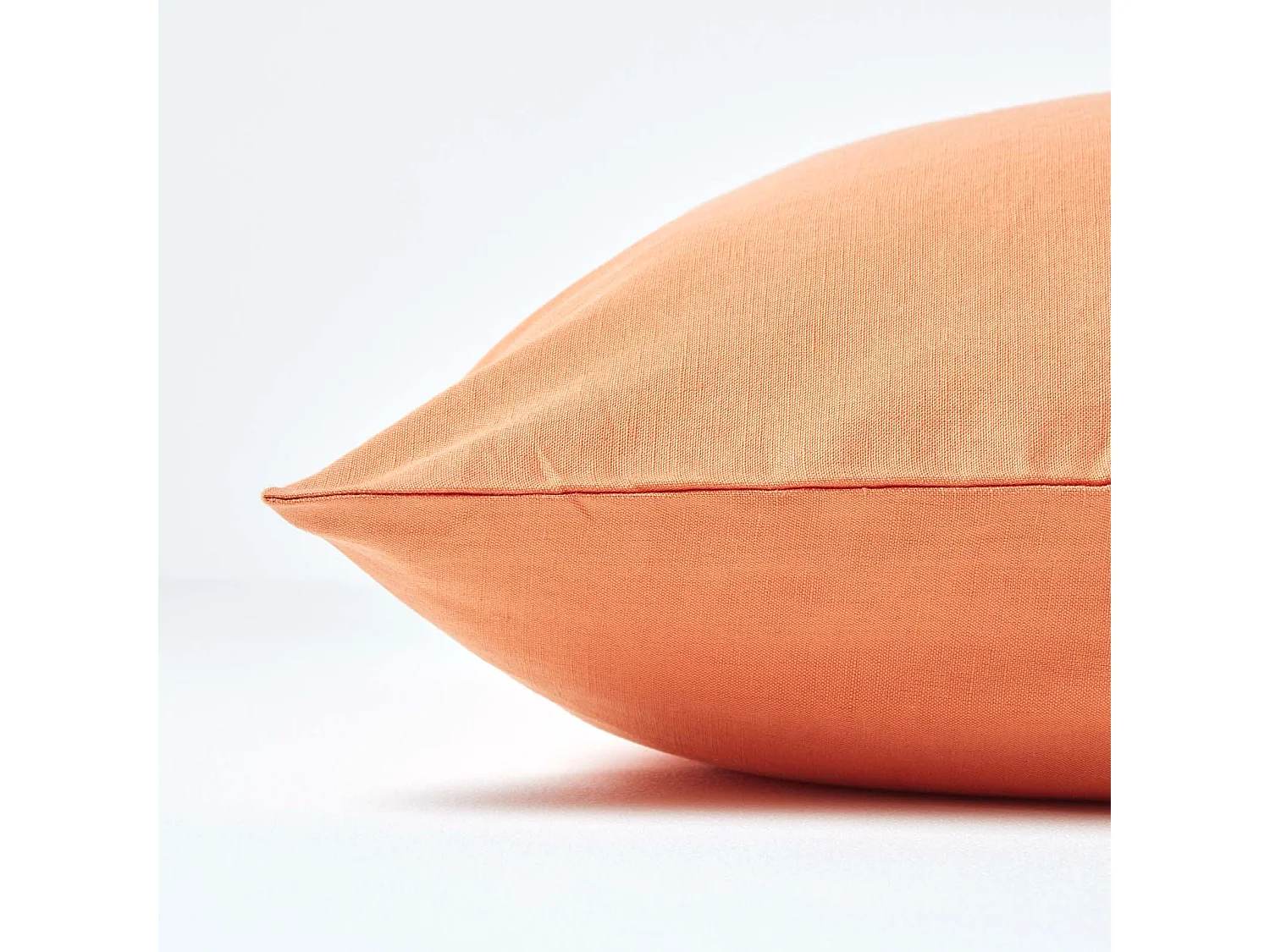 Homescapes Burnt Orange Linen Housewife Pillowcase, King