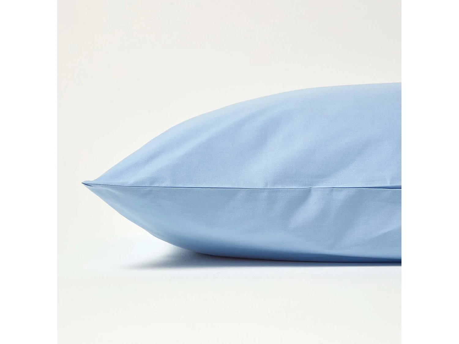 Homescapes Blue Continental Egyptian Cotton Pillowcase 200 TC, 60 x 60 cm