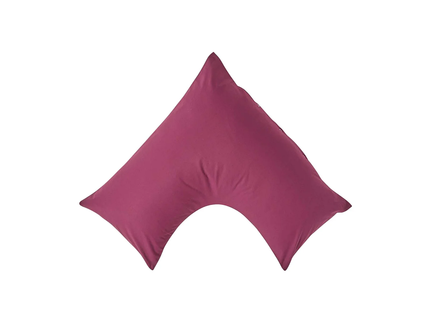 Homescapes Plum Egyptian Cotton V Shaped Pillowcase 200 TC