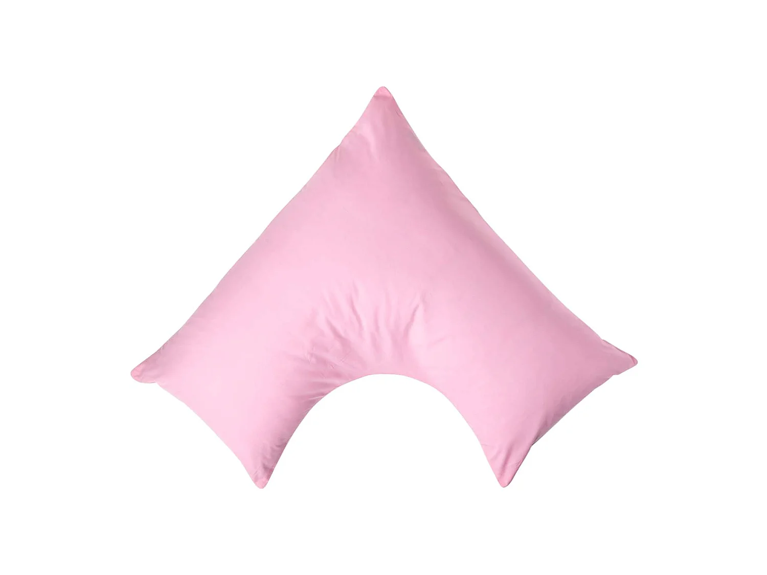 Homescapes Pink Egyptian Cotton V Shaped Pillowcase 200 TC