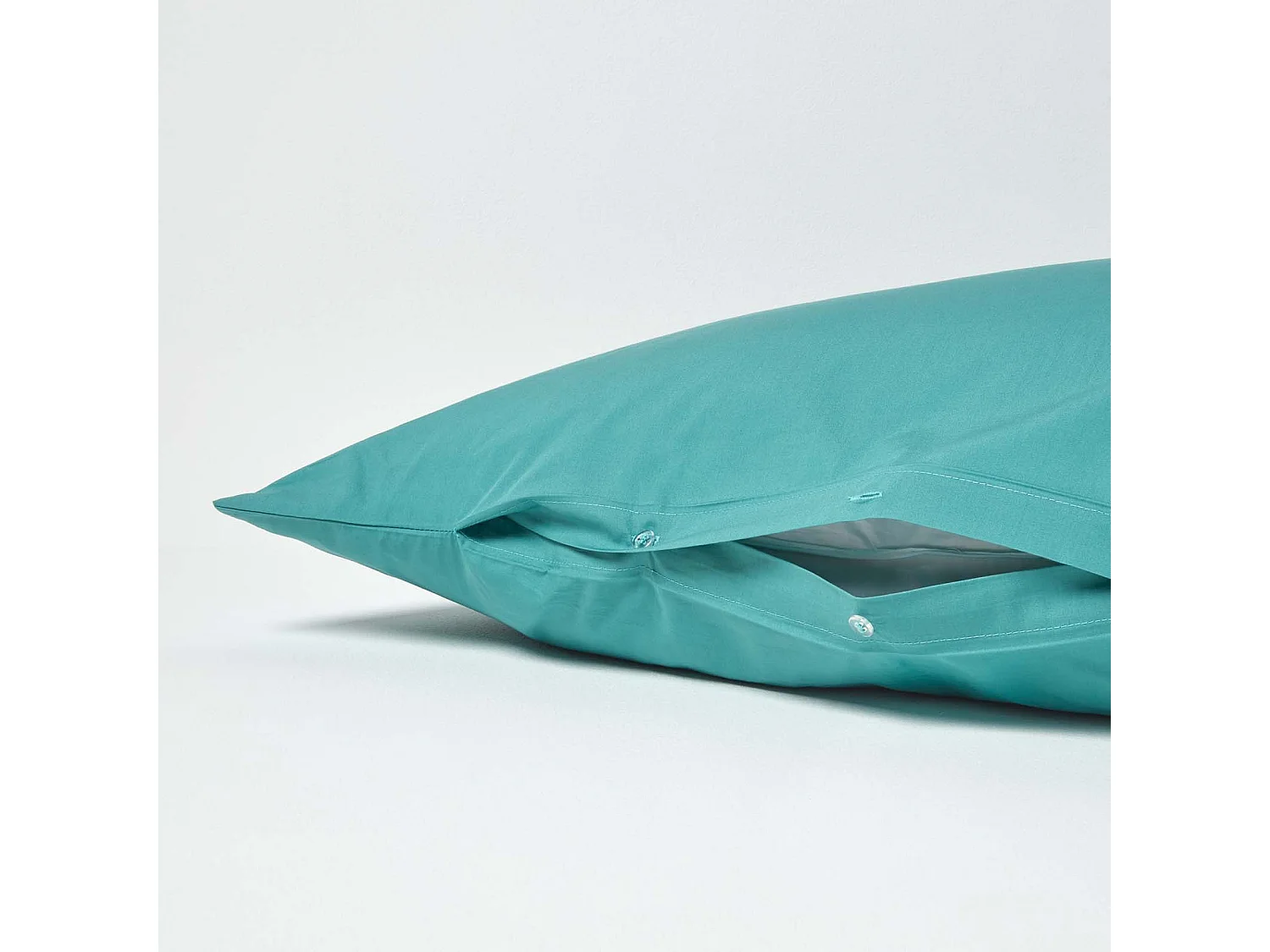 Homescapes Teal Egyptian Cotton V Shaped Pillowcase 200 TC