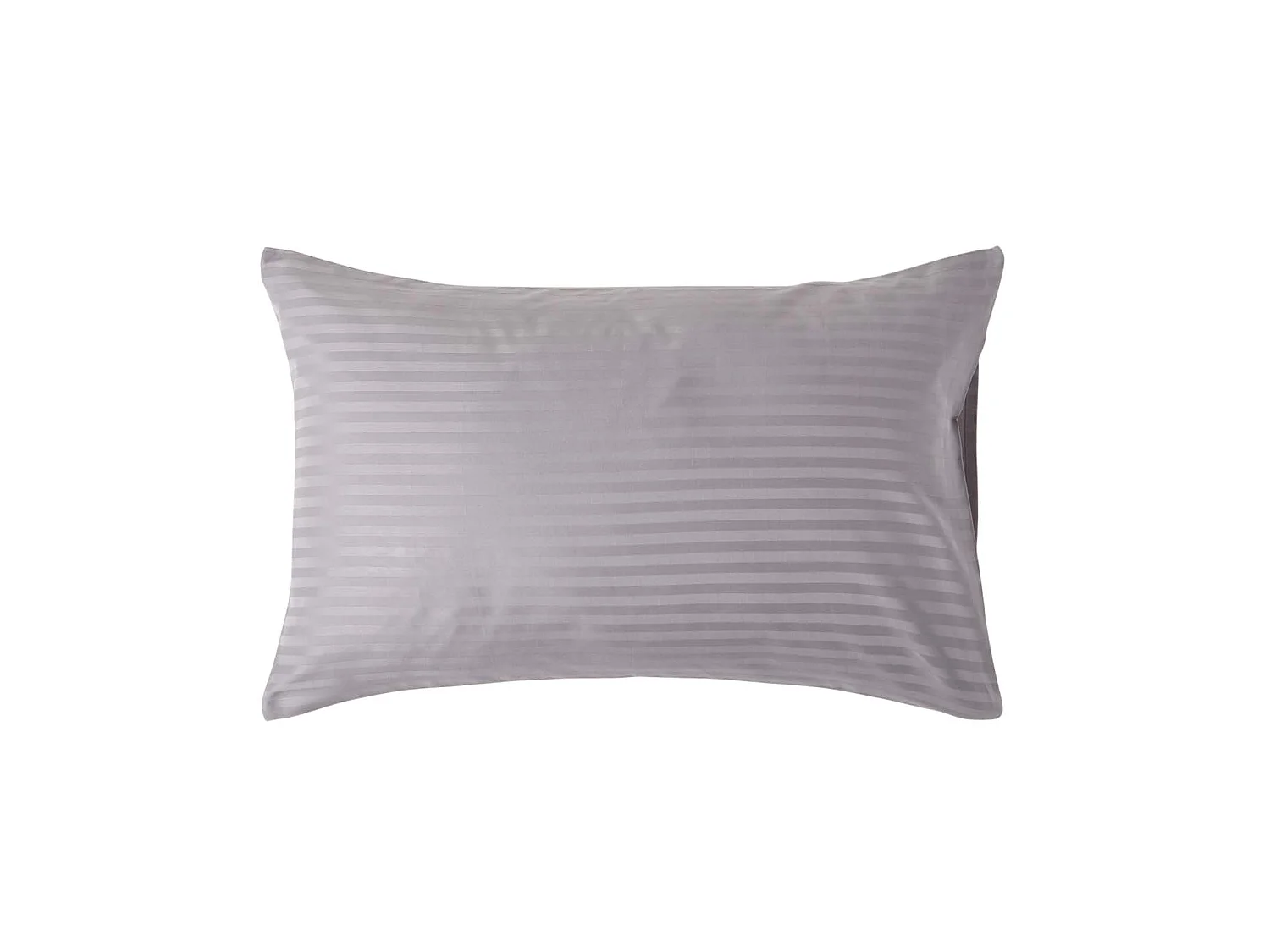 Homescapes Grey Egyptian Cotton Satin Stripe Housewife Pillowcase 330 TC