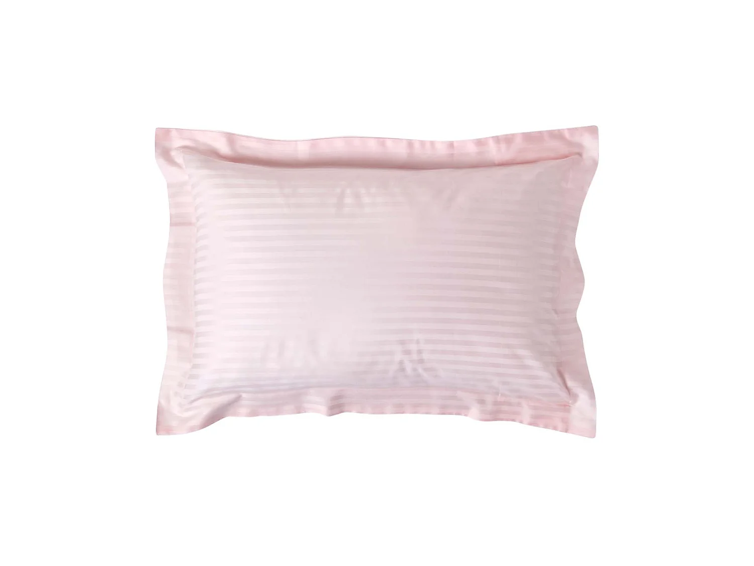 Homescapes Pink Egyptian Cotton Satin Stripe Oxford Pillowcase 330 TC