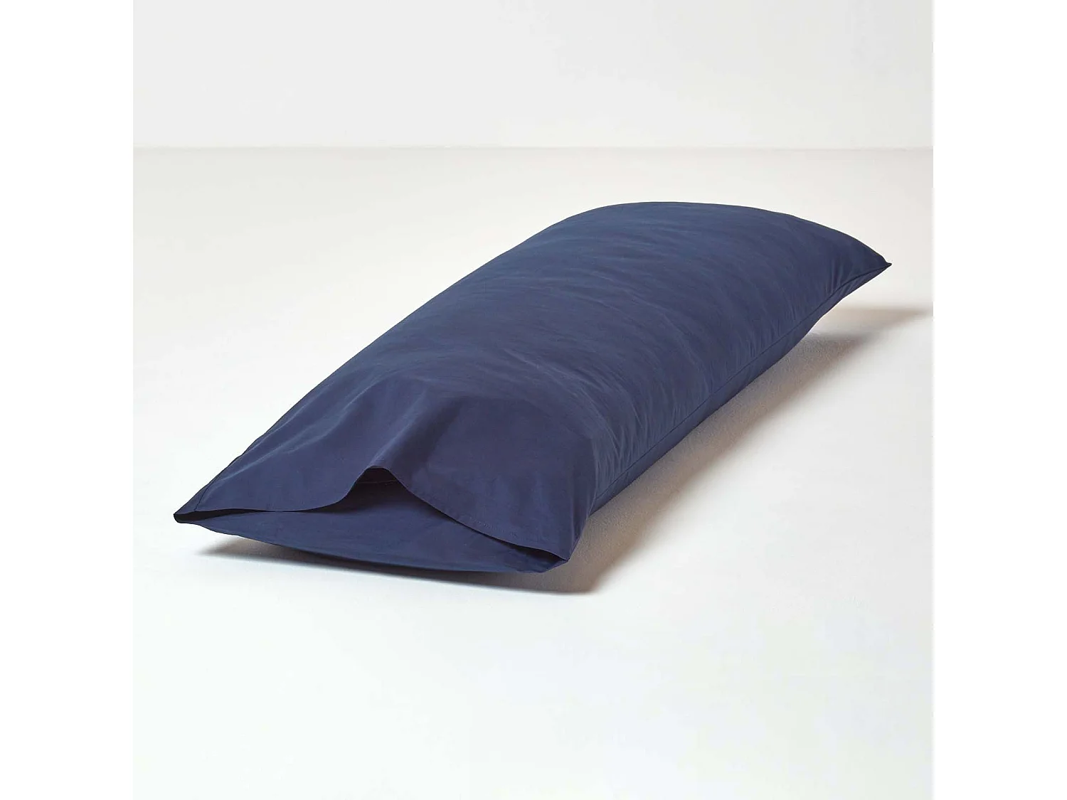 Homescapes Navy Blue Egyptian Cotton Housewife Body Pillowcase 200 TC