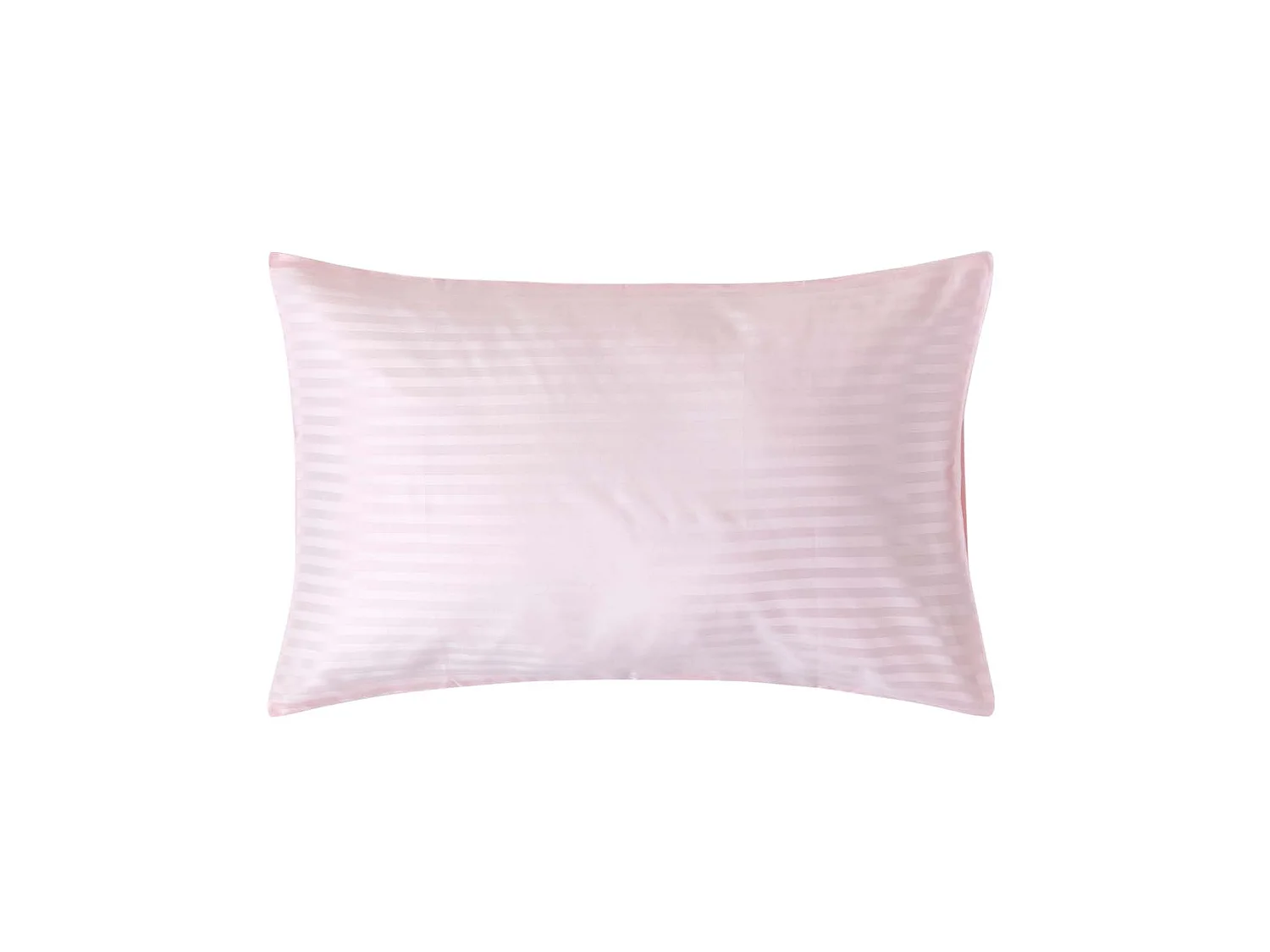 Homescapes Pink Egyptian Cotton Satin Stripe Housewife Pillowcase 330 TC