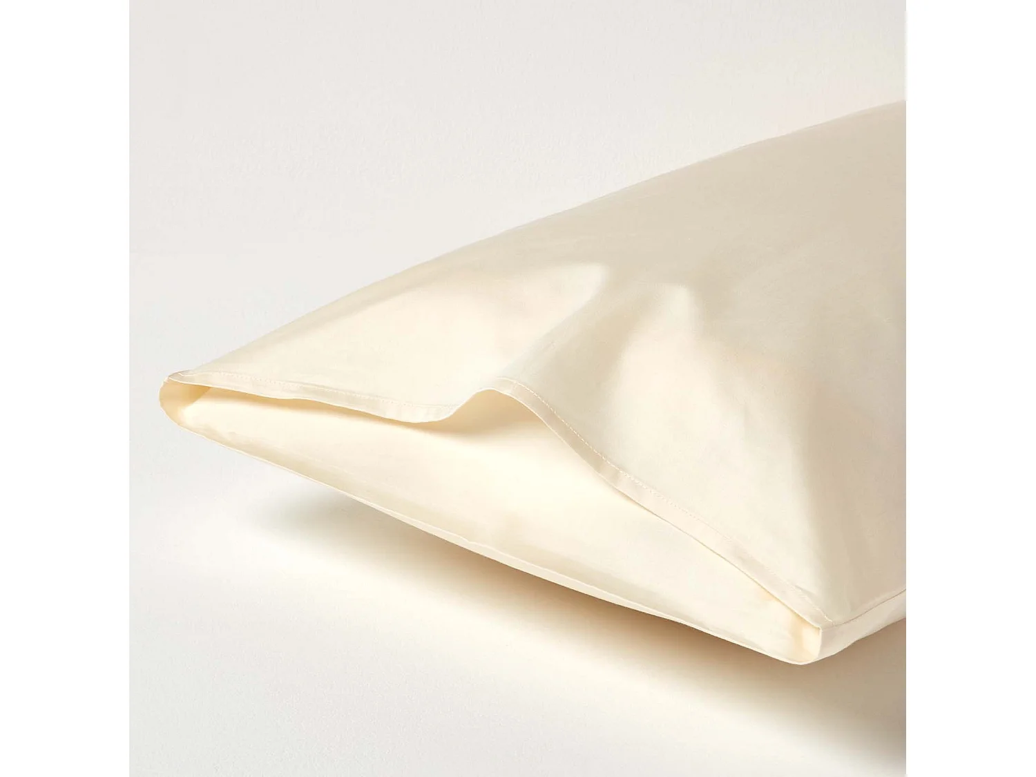 Homescapes Cream Organic Cotton Housewife Pillowcase 400 TC
