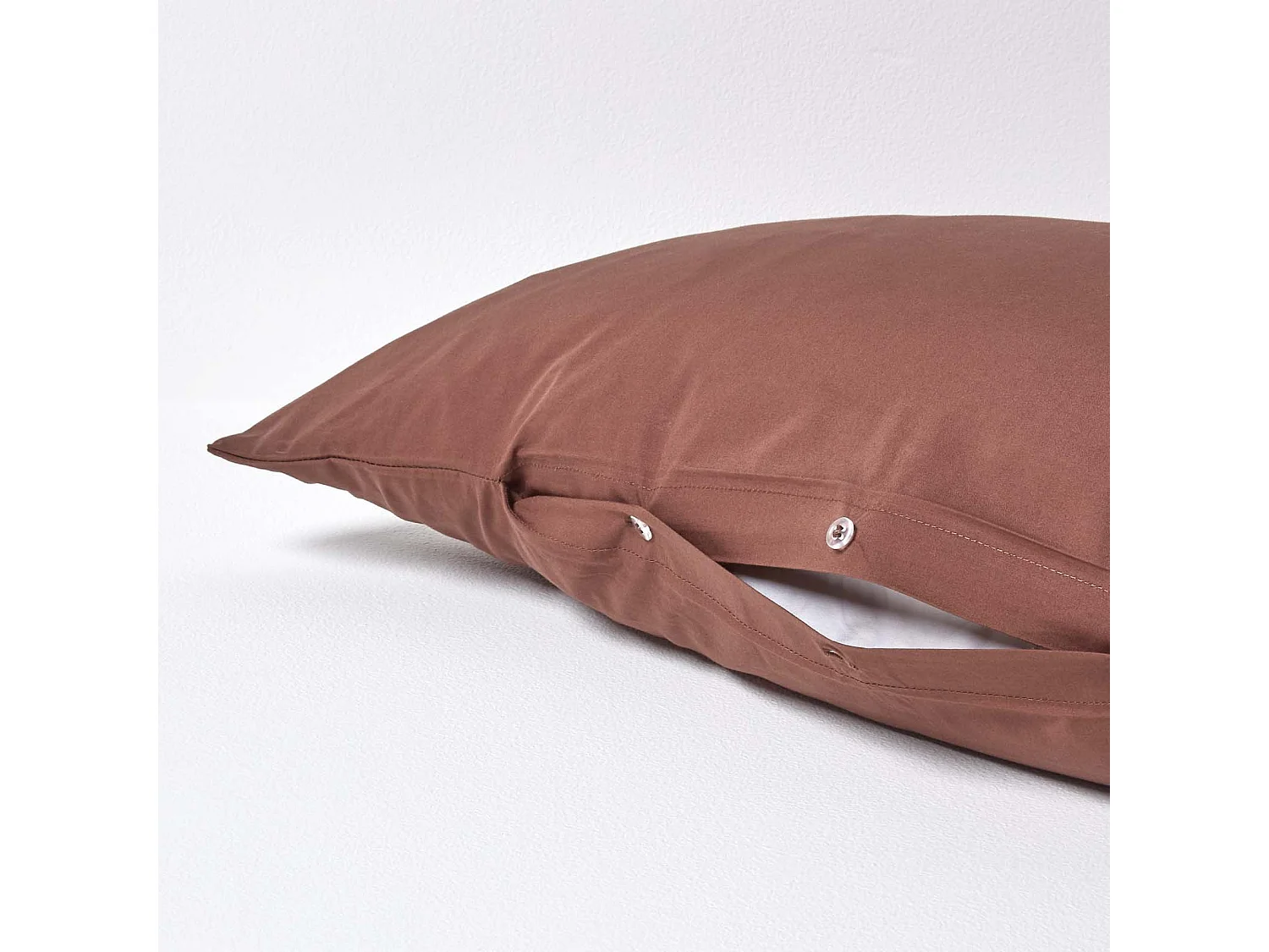 Homescapes Brown Egyptian Cotton V Shaped Pillowcase 200 TC