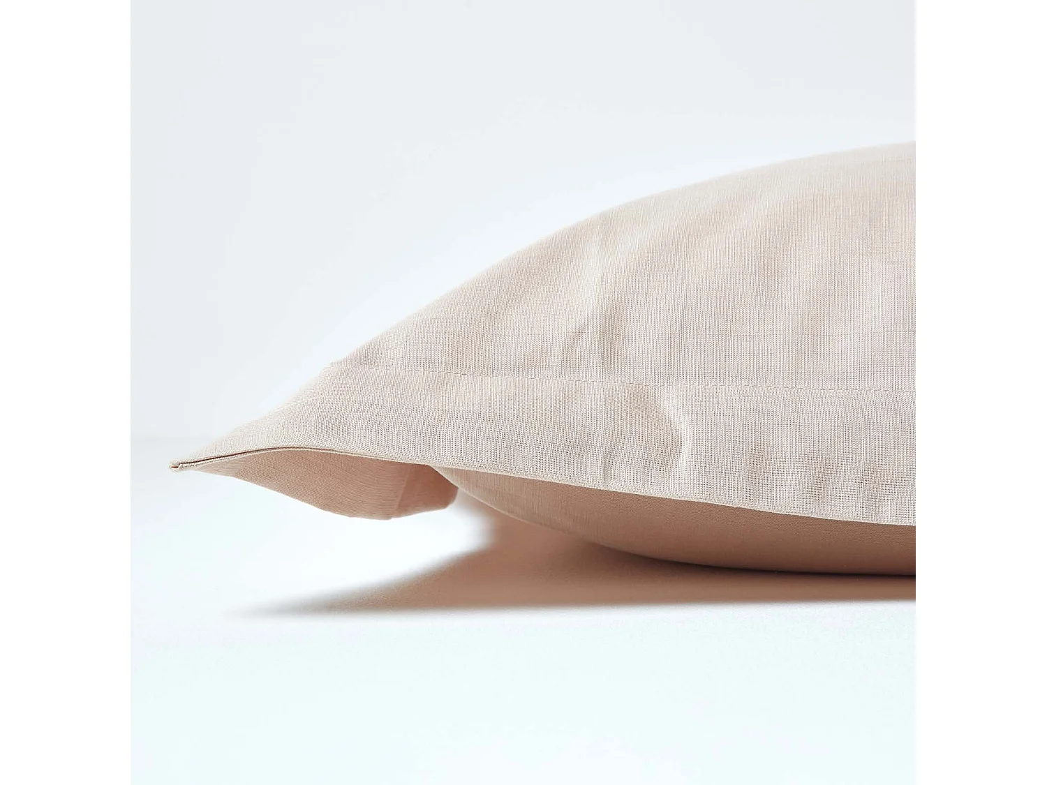 Homescapes Natural Linen Oxford Pillowcase, King