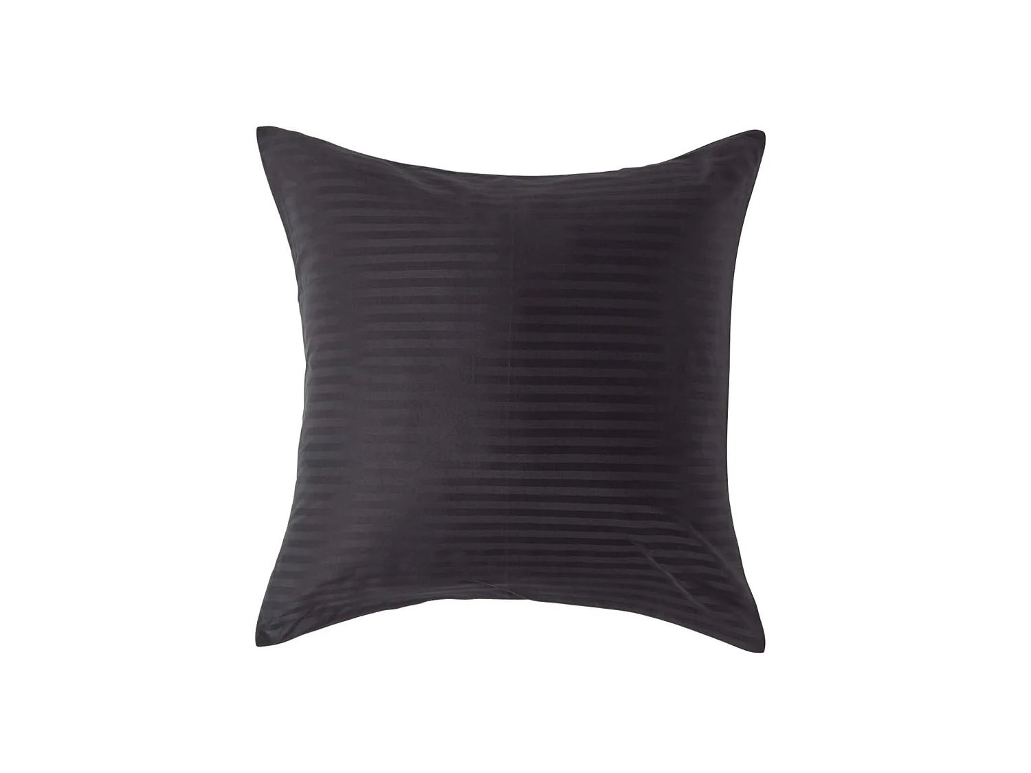 Homescapes Black Continental Egyptian Cotton Pillowcase 330 TC, 60 x 60 cm