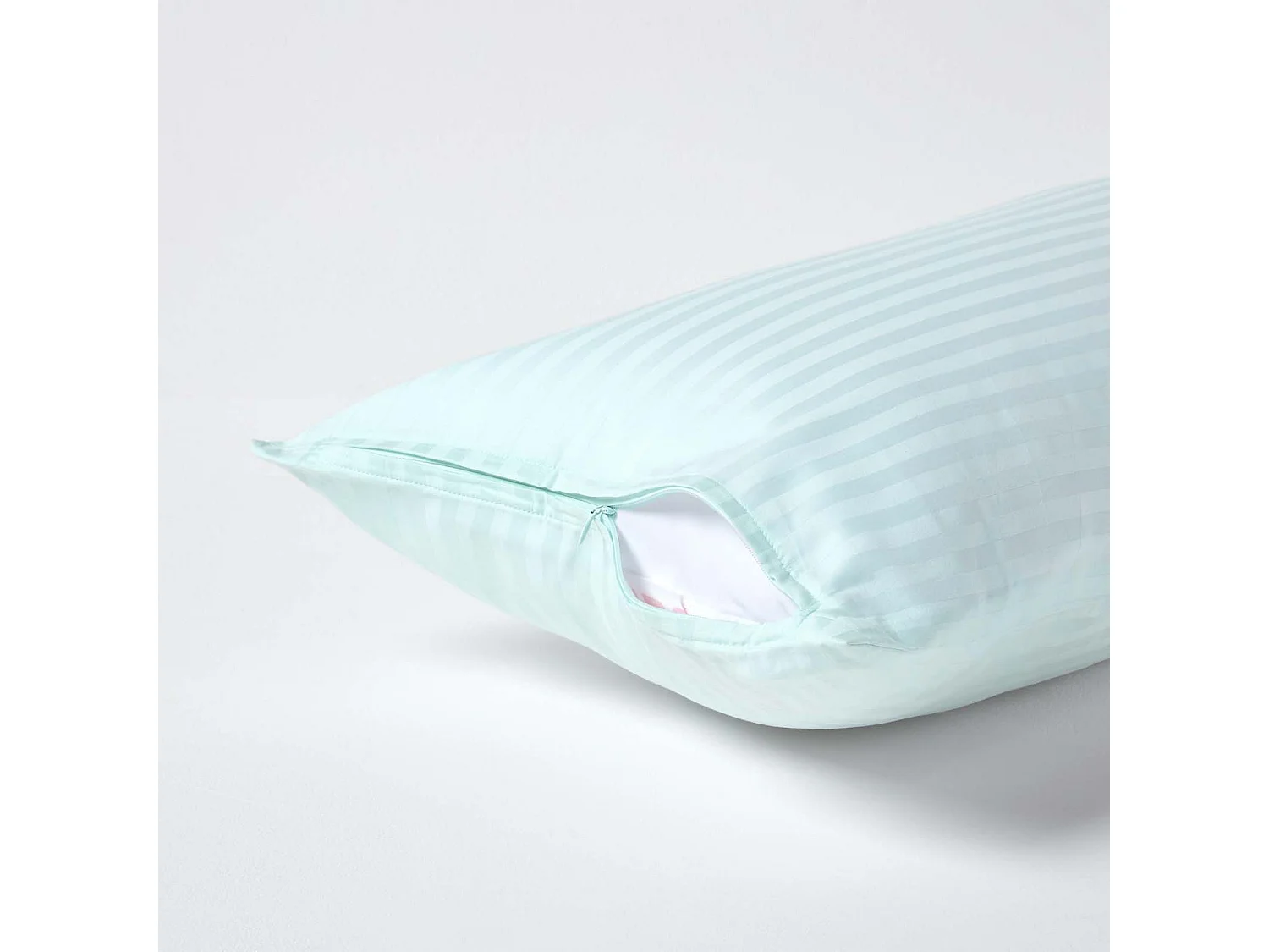 Homescapes Blue Continental Egyptian Cotton Pillowcase 330 TC, 40 x 80 cm