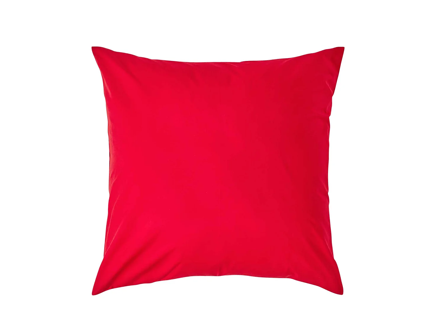 Homescapes Red Continental Egyptian Cotton Pillowcase 200 TC, 80 x 80 cm