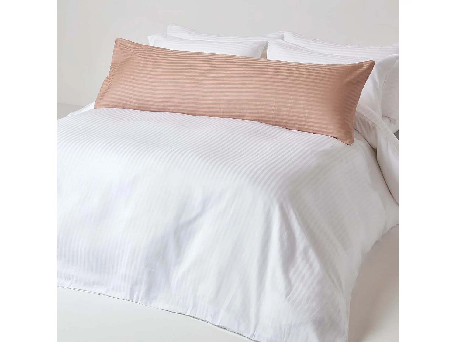 Homescapes Taupe Beige Egyptian Cotton Ultrasoft Body Pillowcase 330 TC