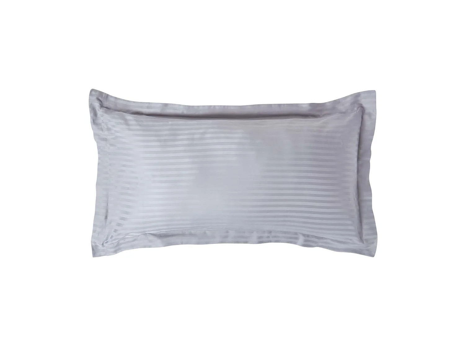 Homescapes Grey Egyptian Cotton Satin Stripe King Size Oxford Pillowcase 330 TC