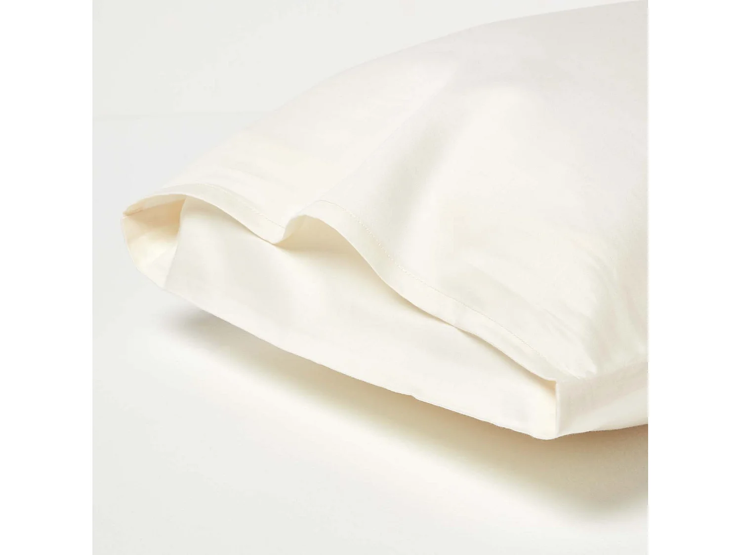 Homescapes Cream Organic Cotton Kids Pillowcases 40 x 60 cm 400 Thread Count, 2 Pack