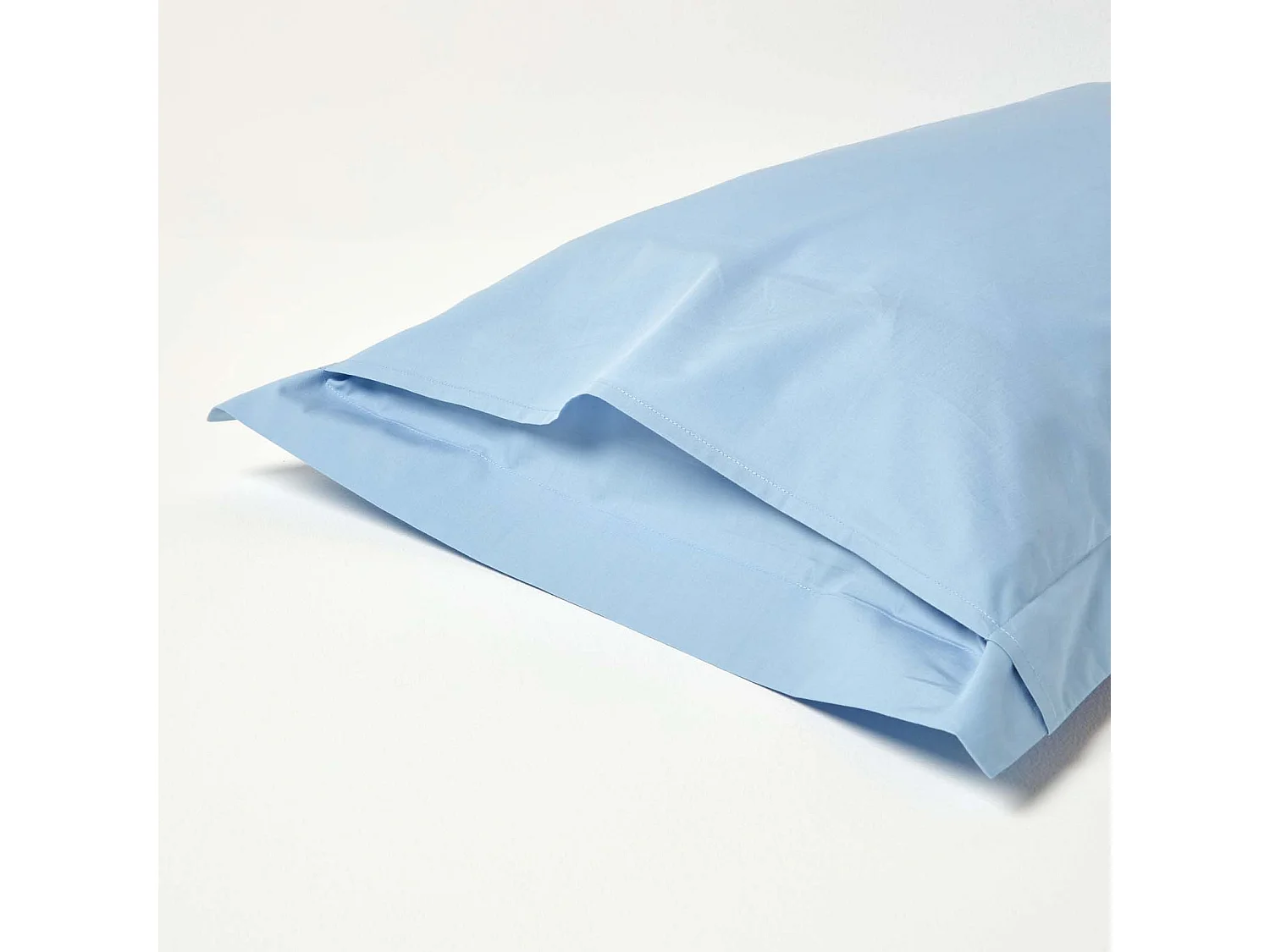 Homescapes Blue Egyptian Cotton Oxford Pillowcase 200 TC