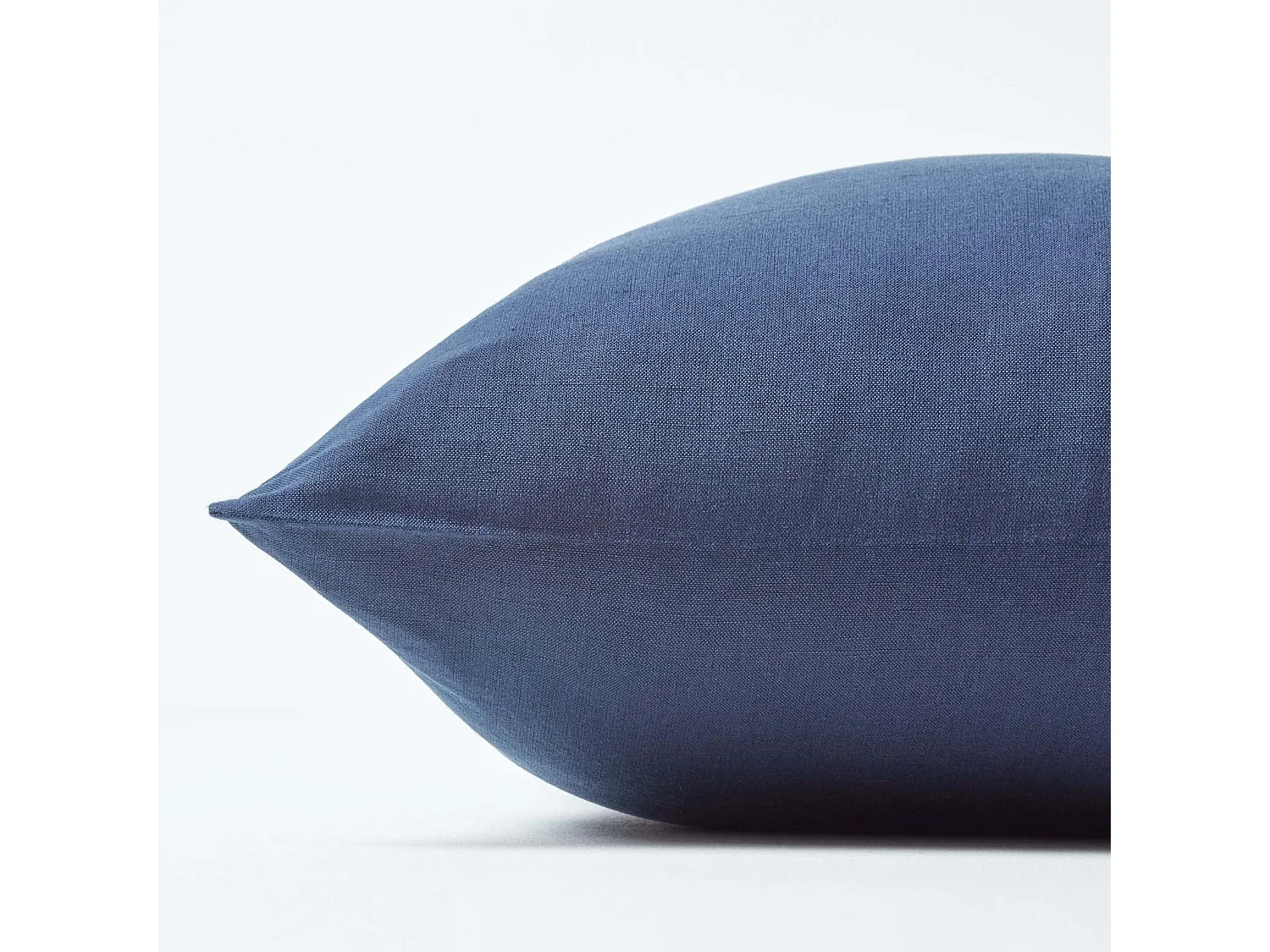 Homescapes Navy Blue European Linen Pillowcase, 80 x 80 cm