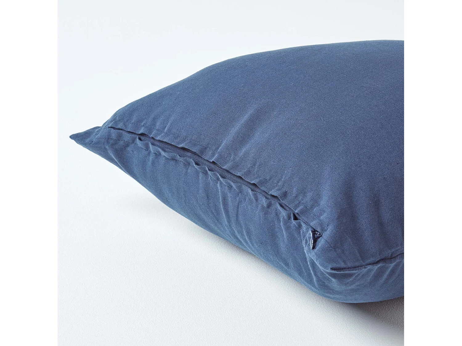 Homescapes Navy Blue European Linen Pillowcase, 40 x 40 cm