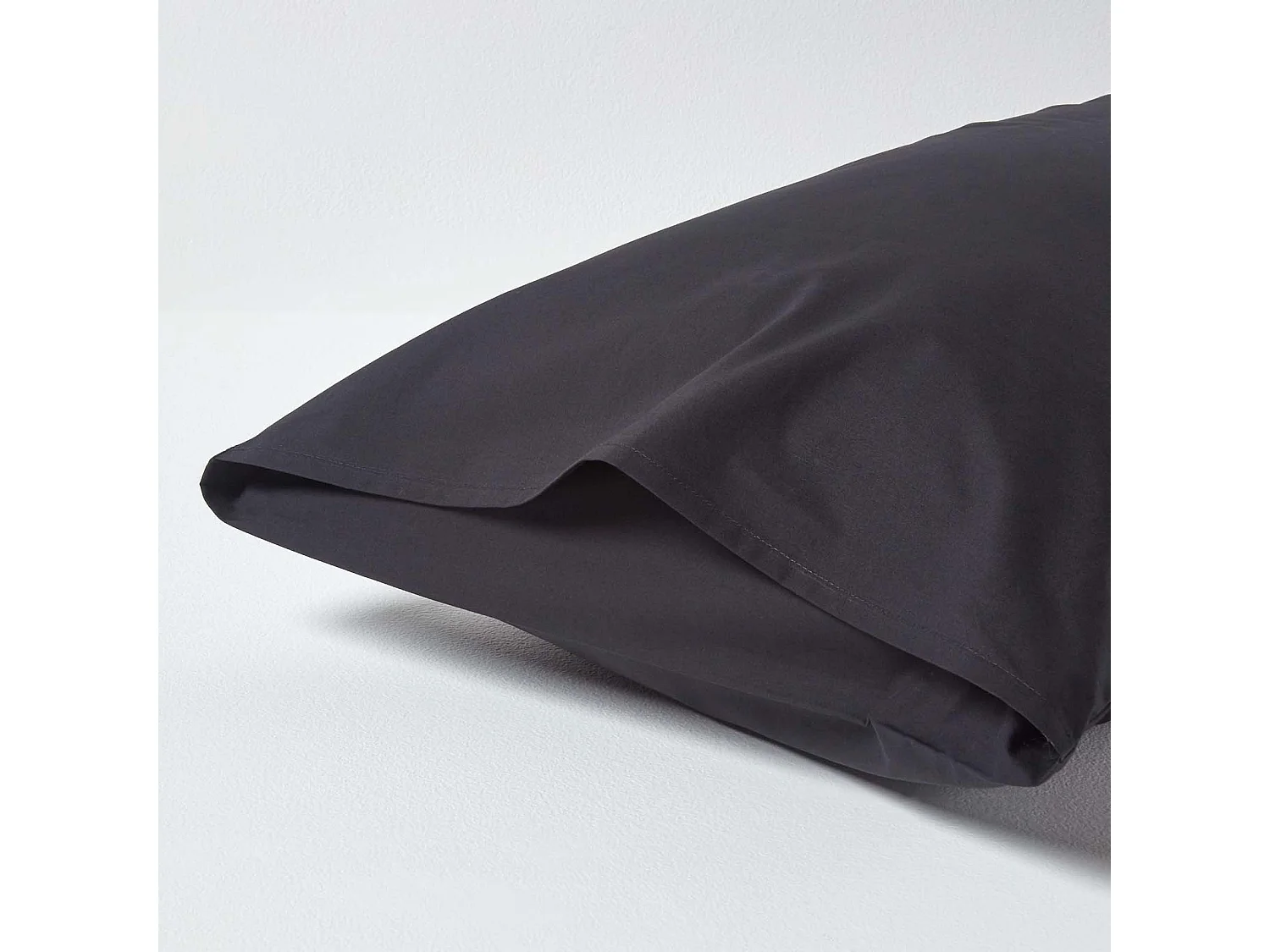 Homescapes Black Egyptian Cotton Housewife Pillowcase 200 TC