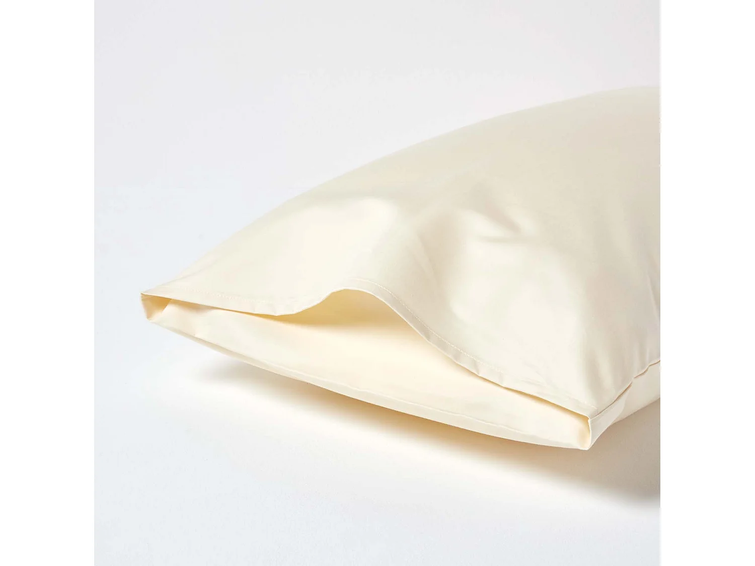 Homescapes Cream Egyptian Cotton Housewife Pillowcase 1000 TC