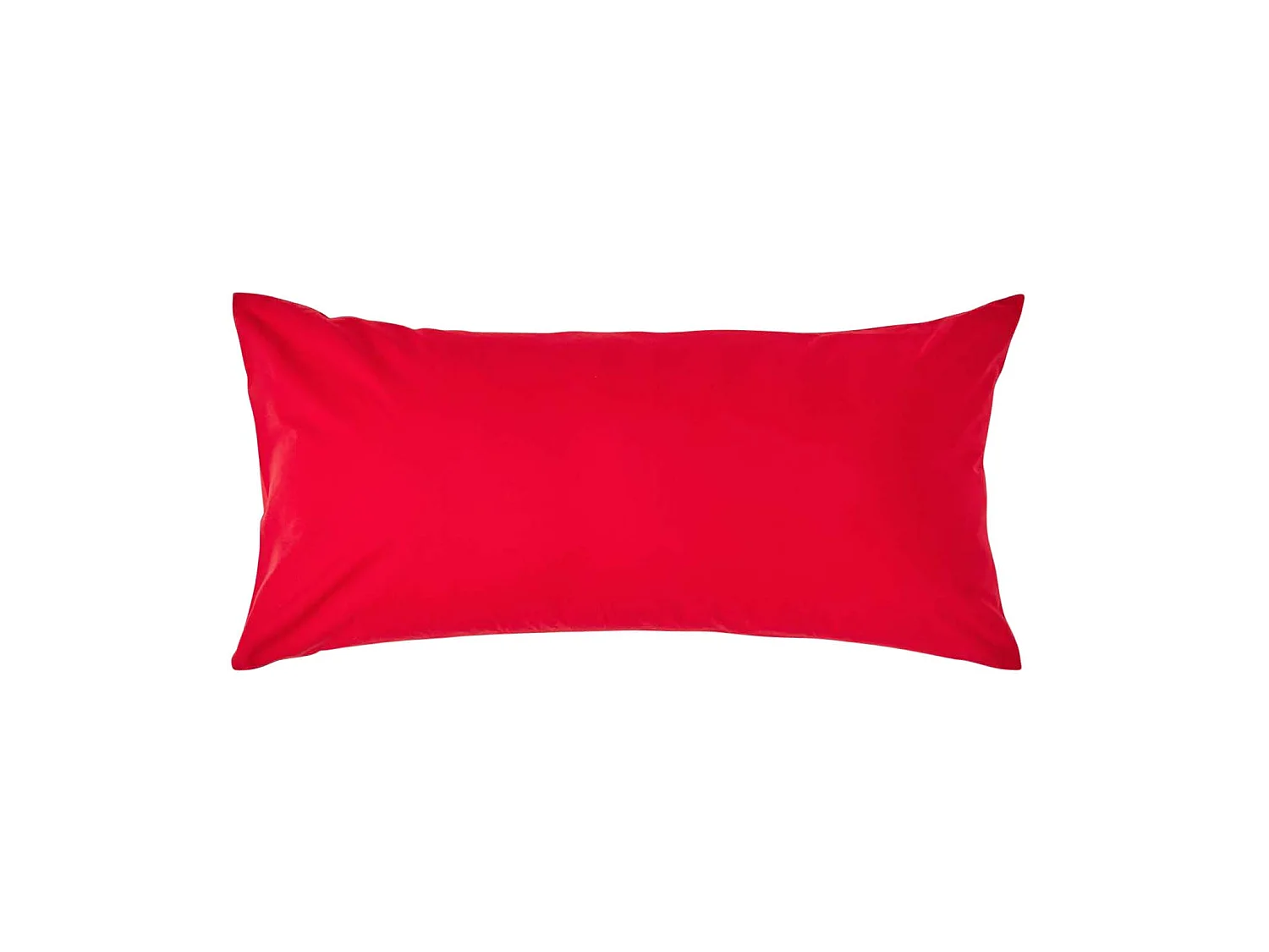 Homescapes Red Continental Egyptian Cotton Pillowcase 200 TC, 40 x 80 cm