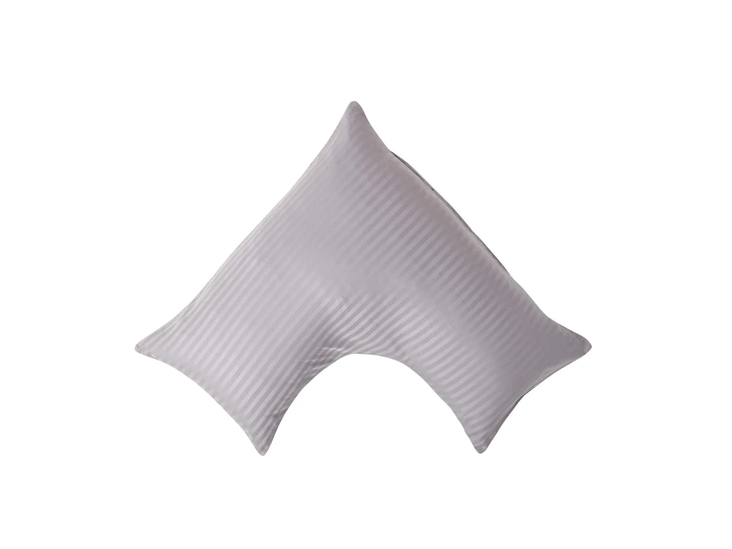 Homescapes Grey Egyptian Cotton Super Soft V Shaped Pillowcase 330 TC