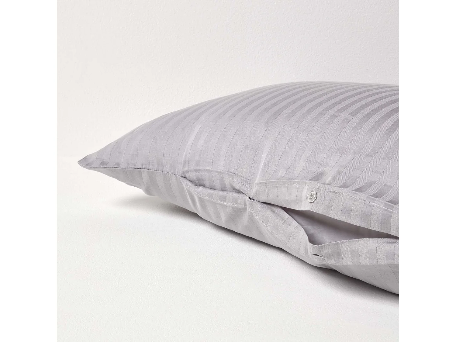 Homescapes Grey Egyptian Cotton Super Soft V Shaped Pillowcase 330 TC
