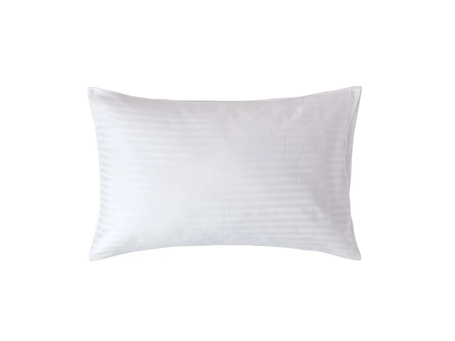 Homescapes White Egyptian Cotton Satin Stripe Housewife Pillowcase 330 TC