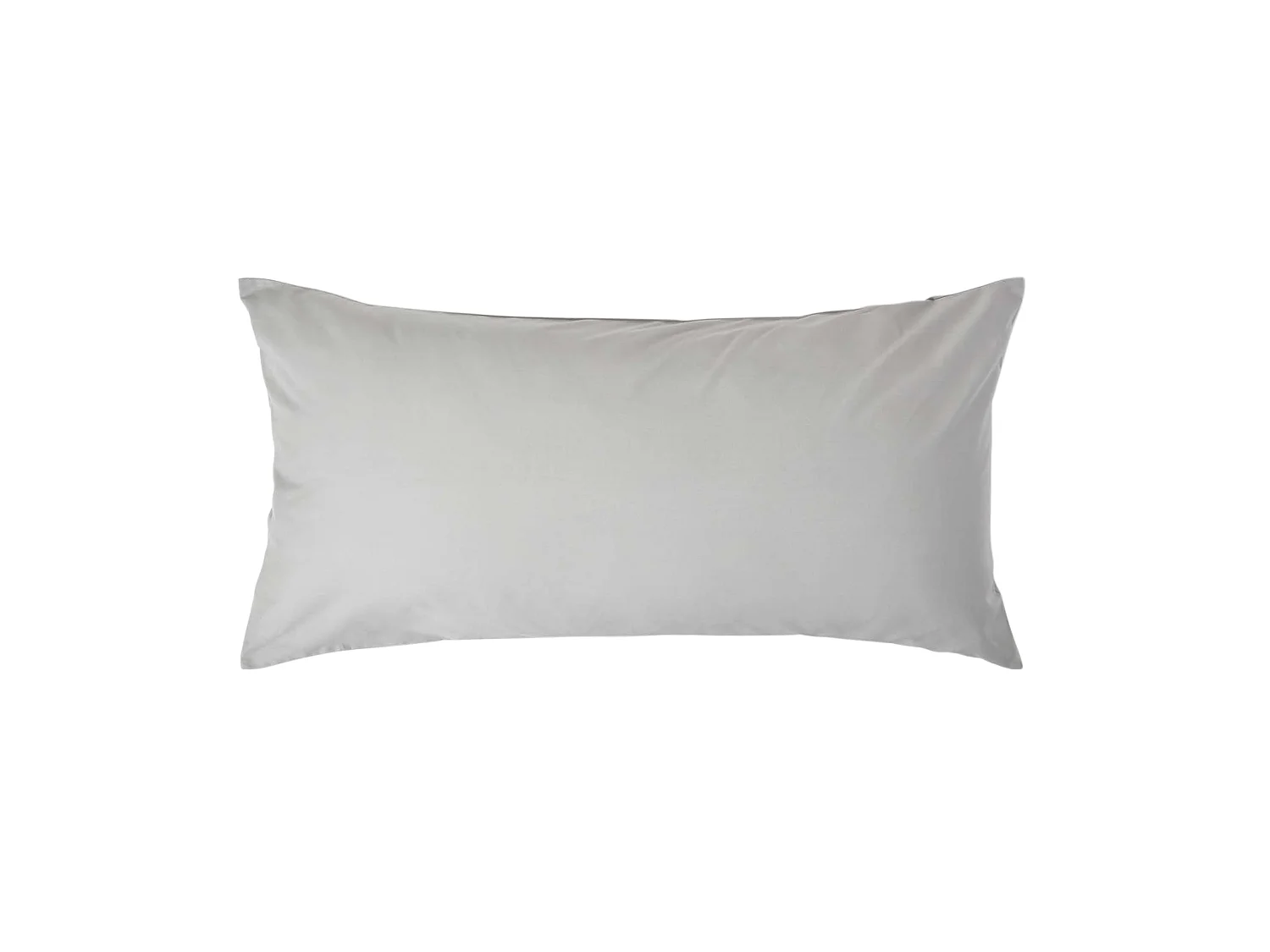 Homescapes Silver Grey Continental Egyptian Cotton Pillowcase 200 TC, 40 x 80 cm