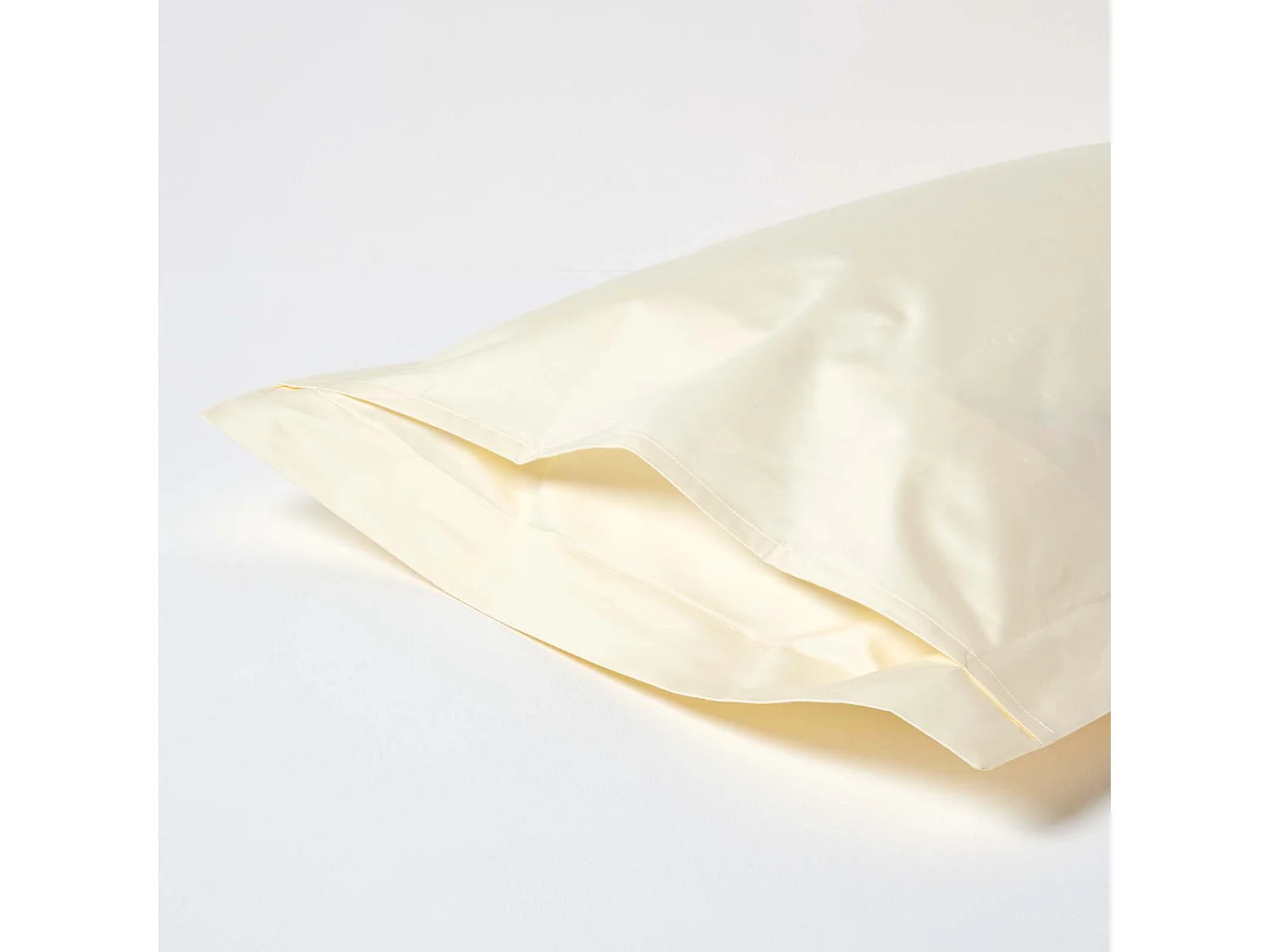Homescapes Cream Egyptian Cotton Oxford Pillowcase 1000 TC