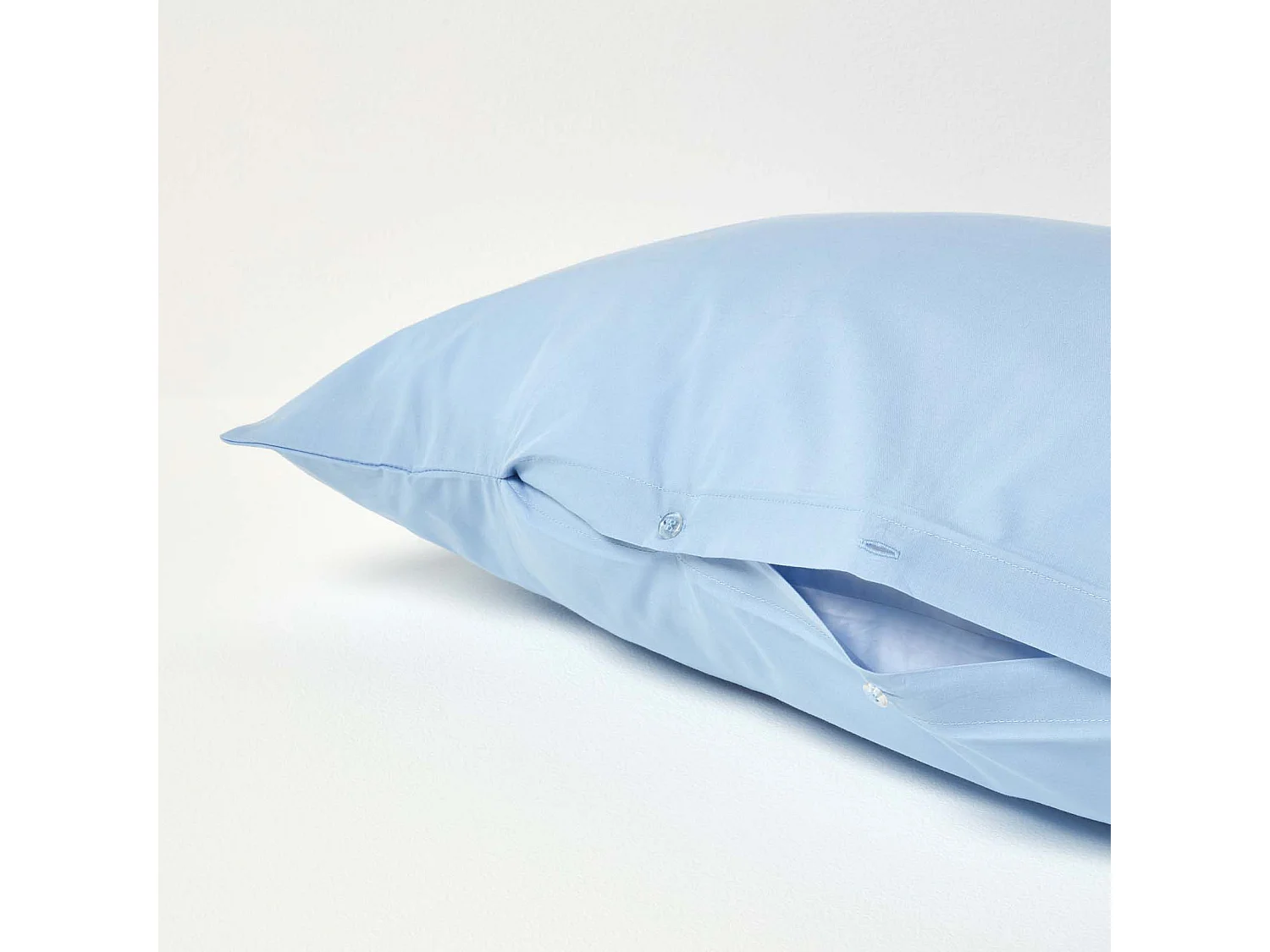 Homescapes Blue Egyptian Cotton V Shaped Pillowcase 200 TC