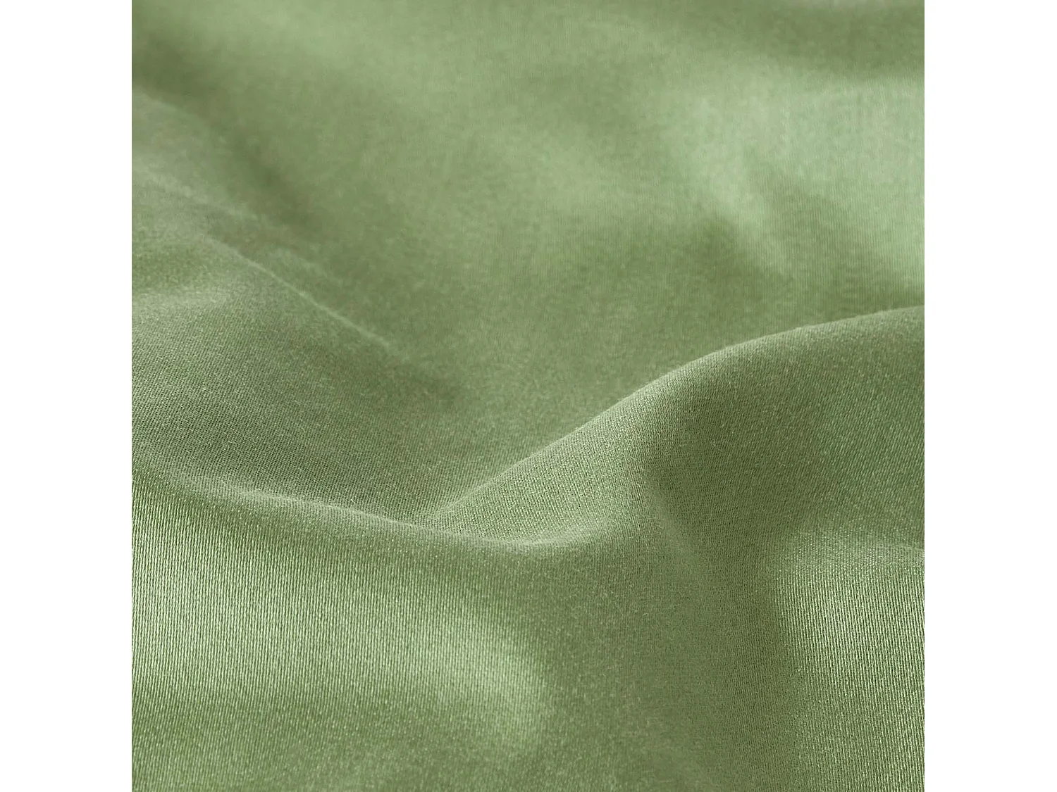 Homescapes Moss Green Organic Cotton Housewife Pillowcase 400 TC, Standard
