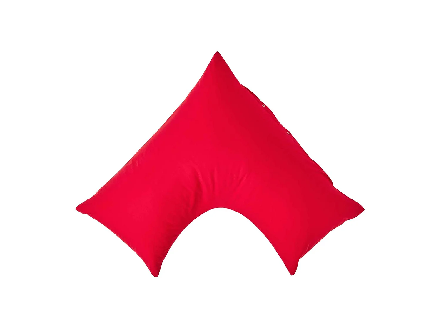 Homescapes Red Egyptian Cotton V Shaped Pillowcase 200 TC
