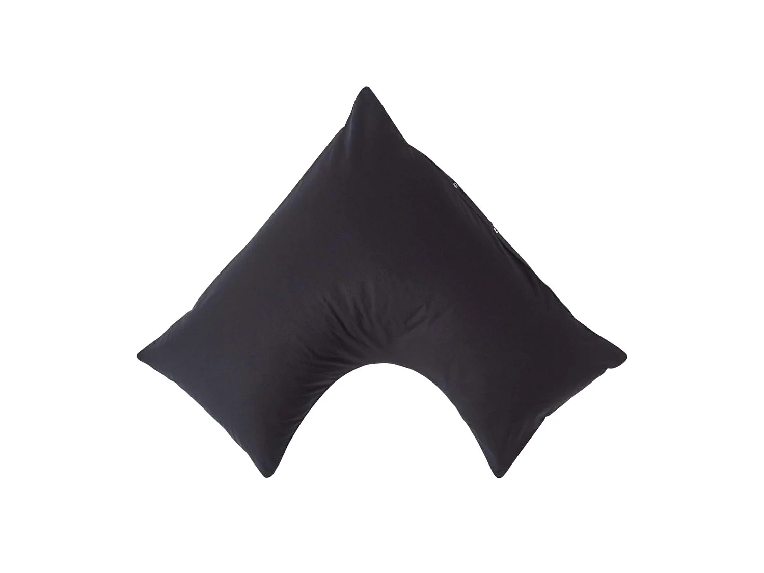 Homescapes Black Egyptian Cotton V Shaped Pillowcase 200 TC