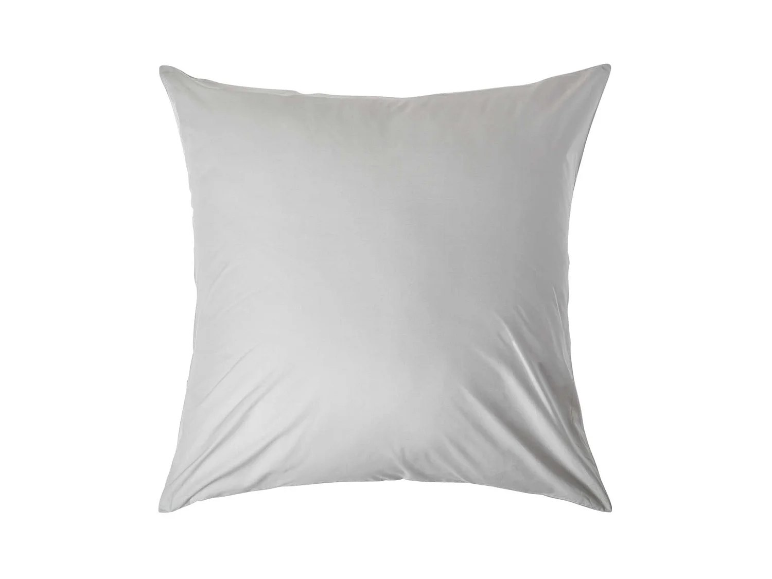 Homescapes Silver Grey Continental Egyptian Cotton Pillowcase 200 TC, 80 x 80 cm