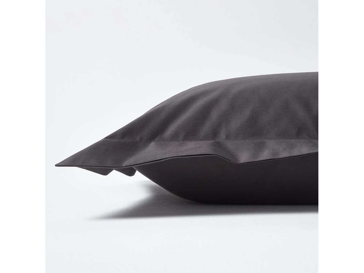Homescapes Dark Charcoal Grey Egyptian Cotton Oxford Pillowcase 1000 TC