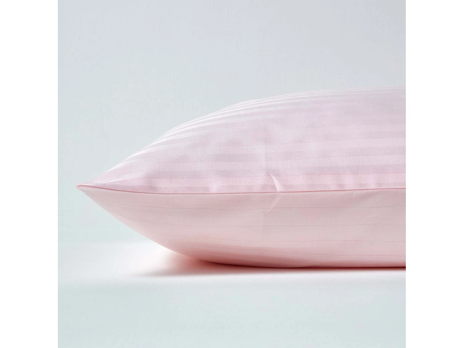 Homescapes Pink Continental Egyptian Cotton Pillowcase 330 TC, 80 x 80 cm