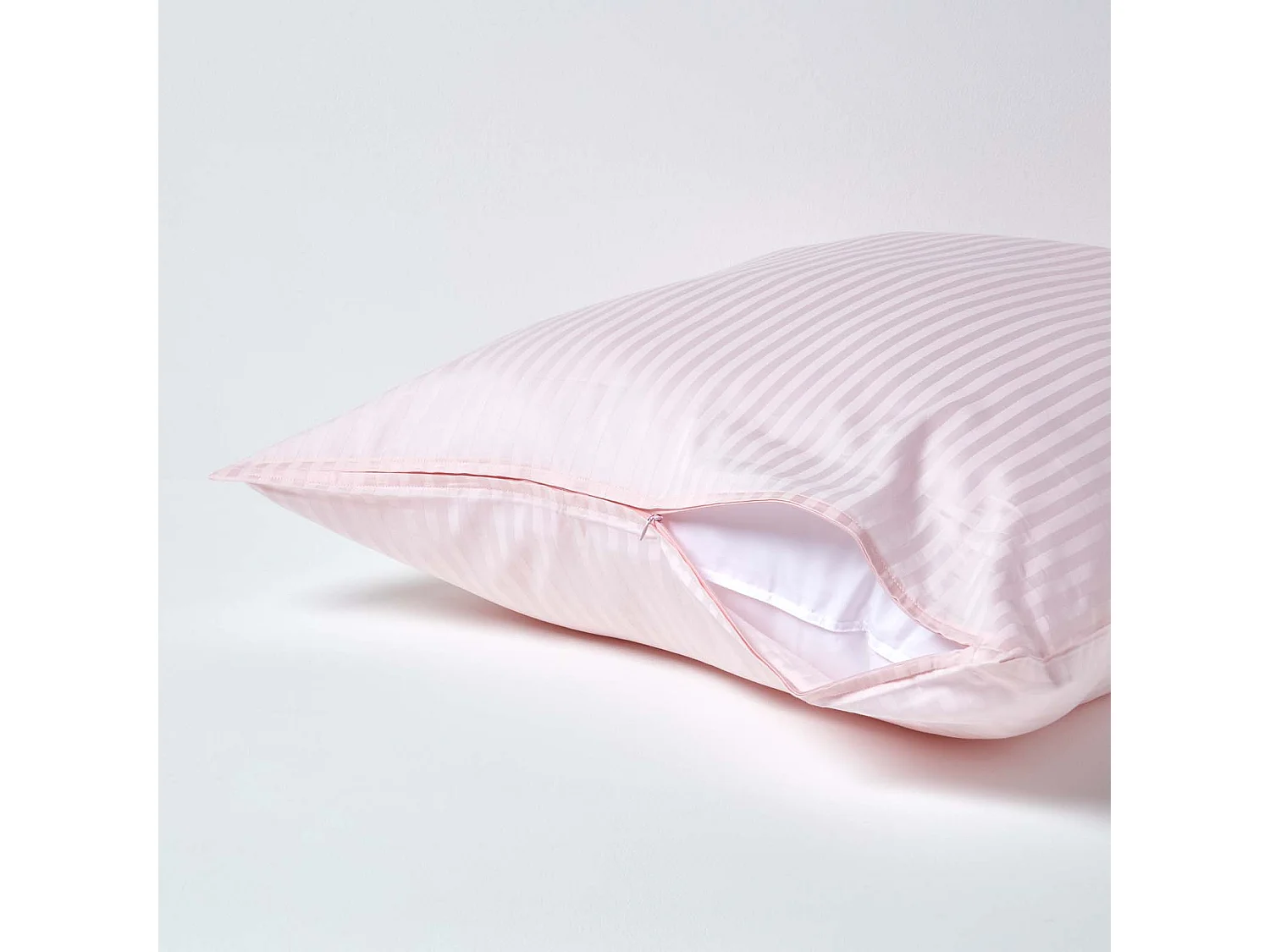 Homescapes Pink Continental Egyptian Cotton Pillowcase 330 TC, 80 x 80 cm