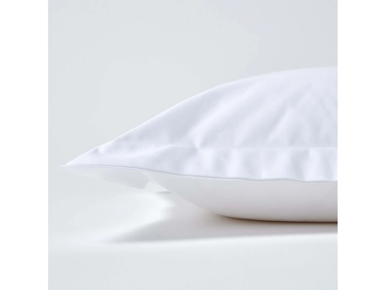 Homescapes White Egyptian Cotton Oxford Pillowcase 1000 TC