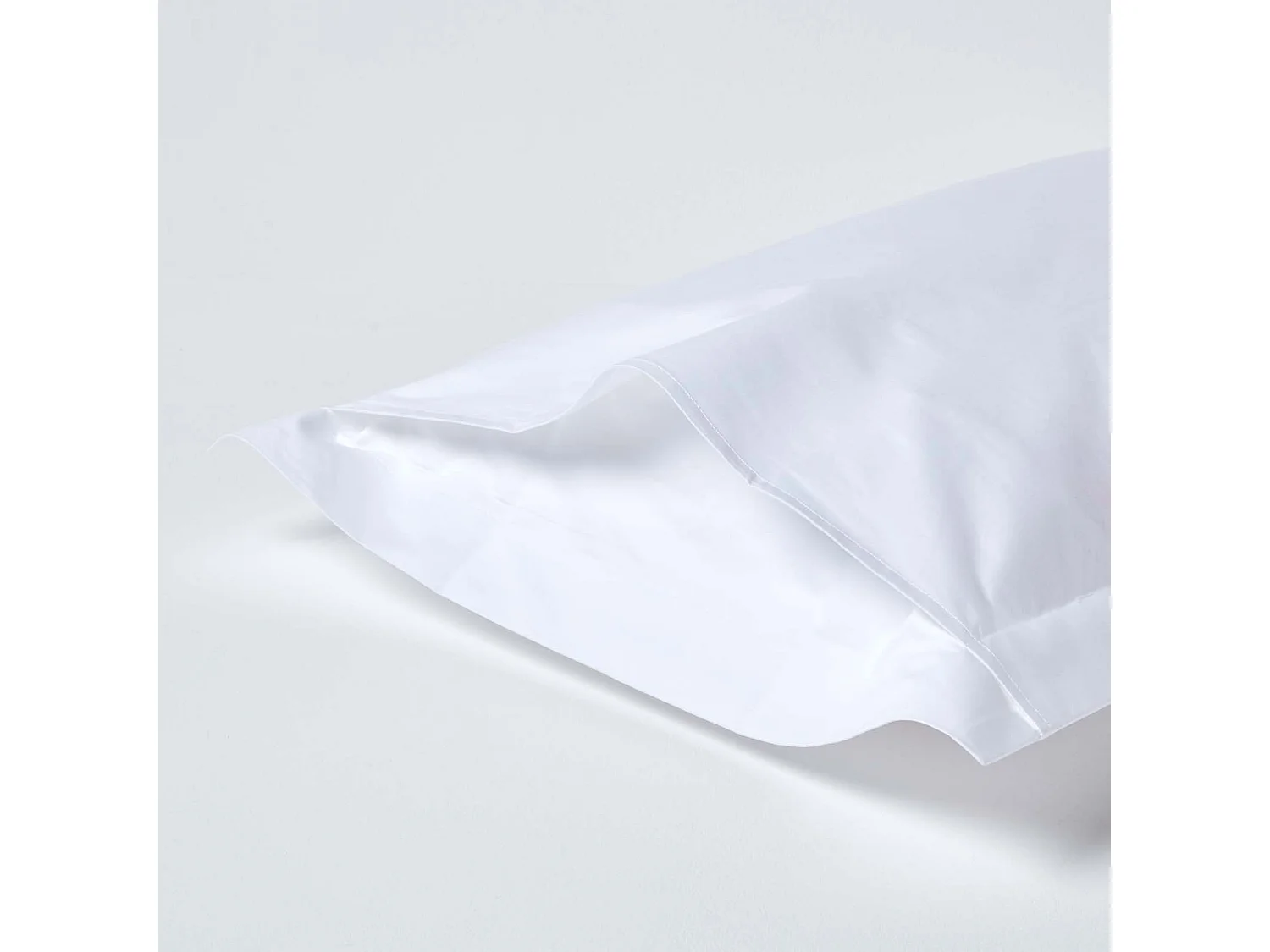 Homescapes White Egyptian Cotton Oxford Pillowcase 1000 TC