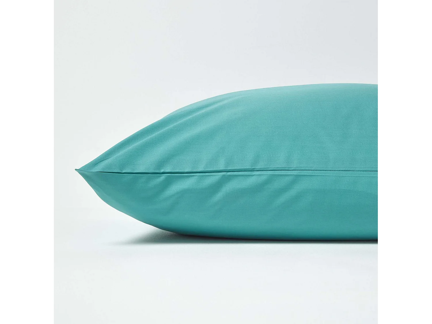 Homescapes Teal Continental Egyptian Cotton Pillowcase 200 TC, 60 x 60 cm