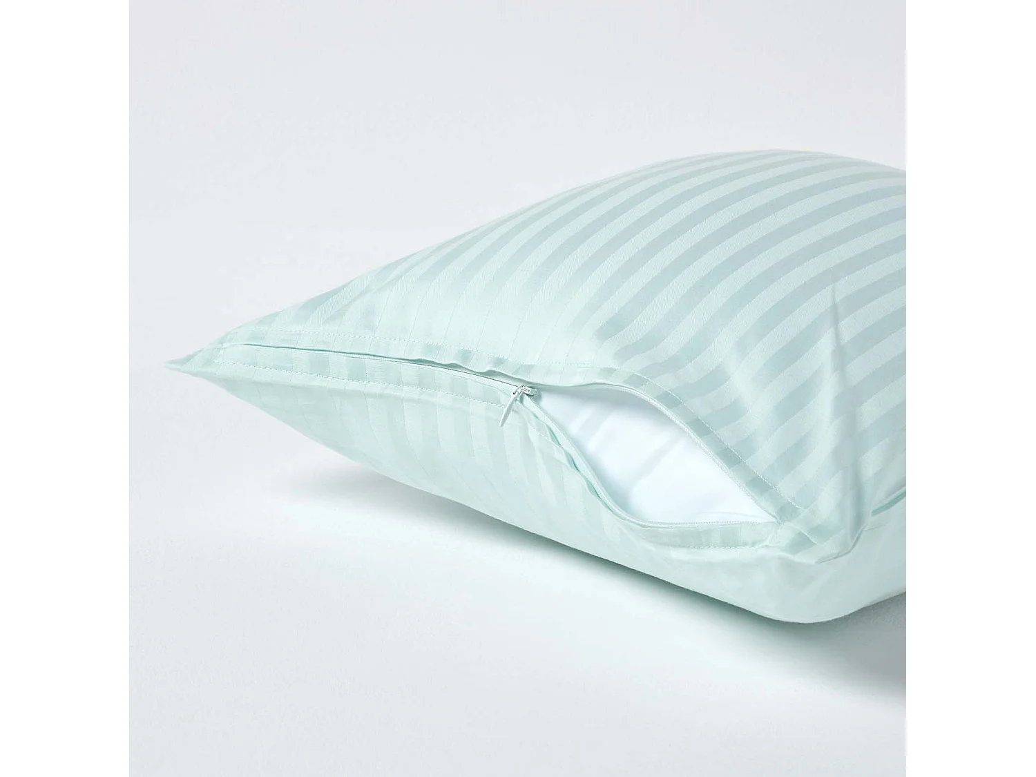 Homescapes Blue Continental Egyptian Cotton Pillowcase 330 TC, 40 x 40 cm