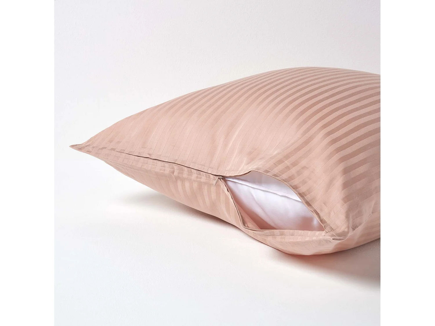 Homescapes Taupe Beige Continental Egyptian Cotton Pillowcase 330 TC, 60 x 60 cm