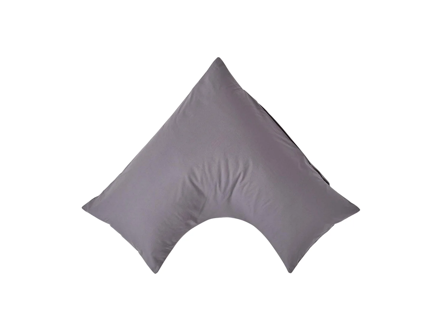Homescapes Dark Grey Egyptian Cotton V Shaped Pillowcase 200 TC