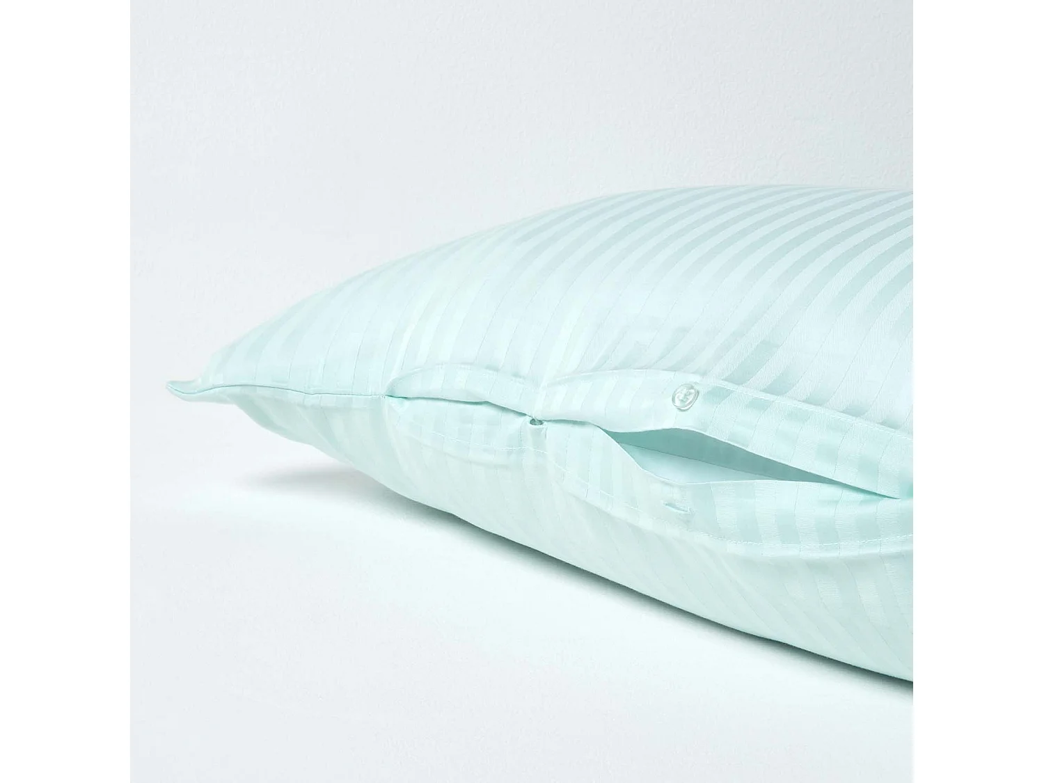 Homescapes Aqua Blue Egyptian Cotton Super Soft V Shaped Pillowcase 330 TC