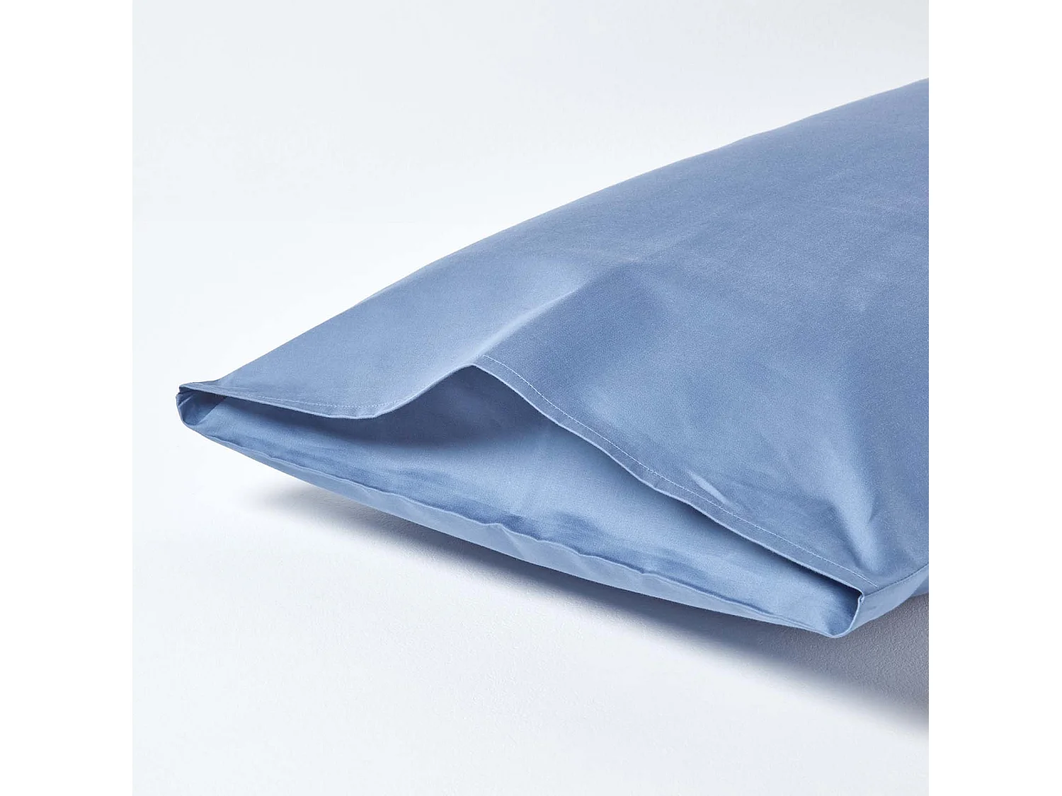 Homescapes Air Force Blue Egyptian Cotton Housewife Pillowcase 1000 TC, Standard