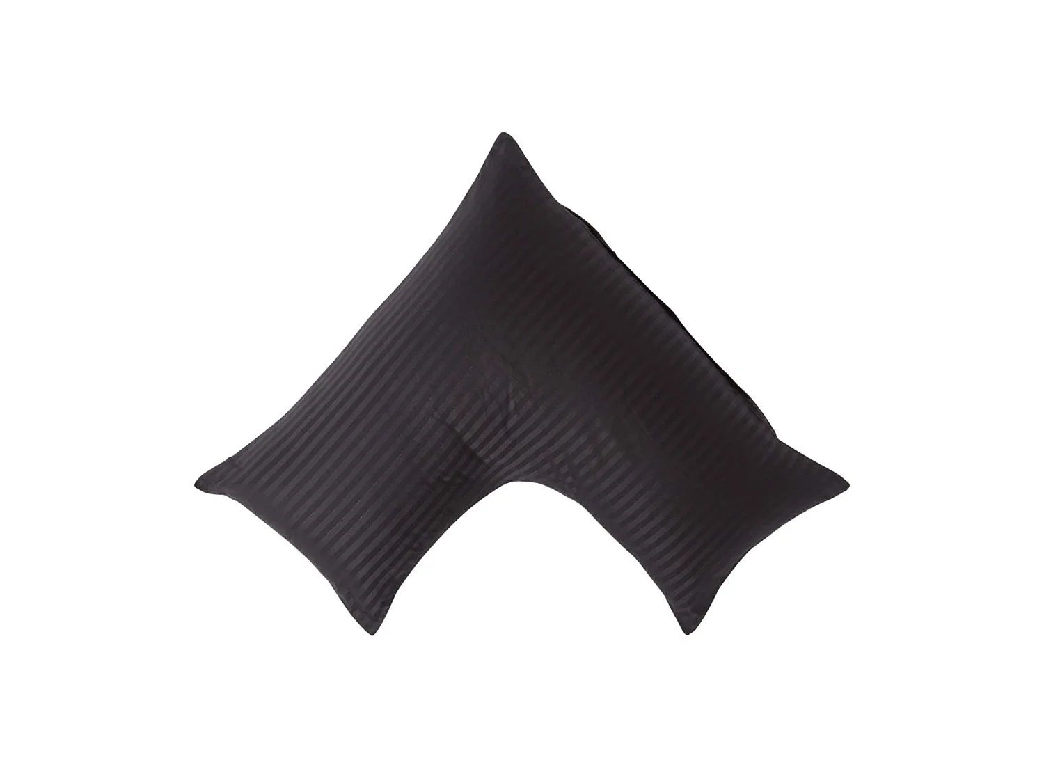 Homescapes Black Egyptian Cotton Super Soft V Shaped Pillowcase 330 TC